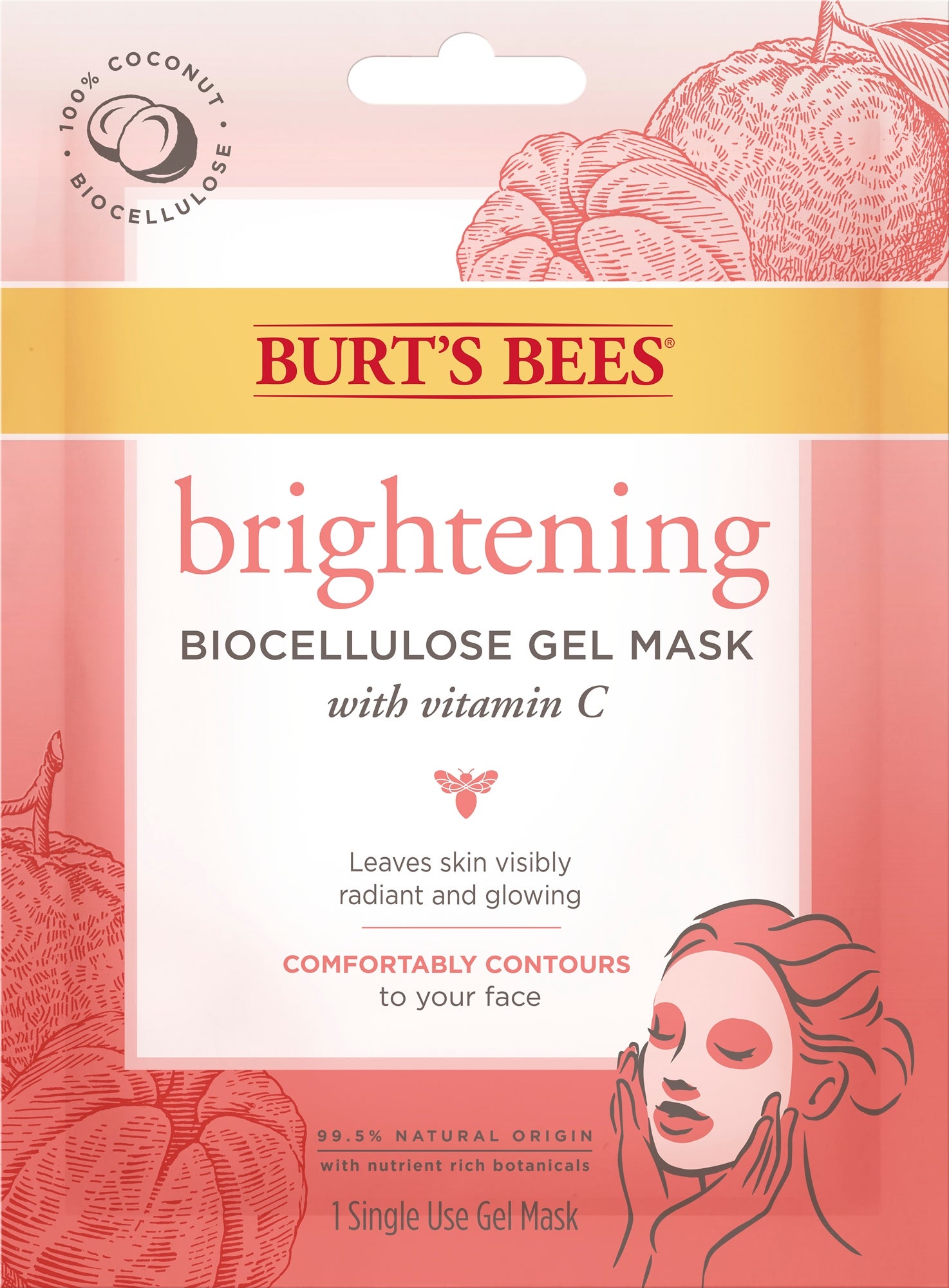 Máscara facial en gel Brightening Biocellulose